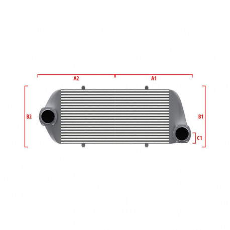 Personalizate Intercooler personalizat Wagner Performance 500mm x 205mm x 80mm | race-shop.ro