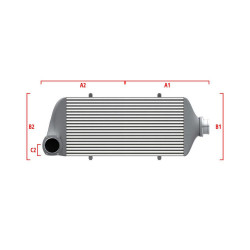 Intercooler personalizat Wagner Competition 600mm x 205mm x 80mm