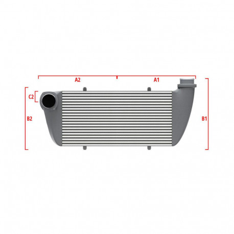 Personalizate Intercooler personalizat Wagner Competition 500mm x 300mm x 90mm | race-shop.ro