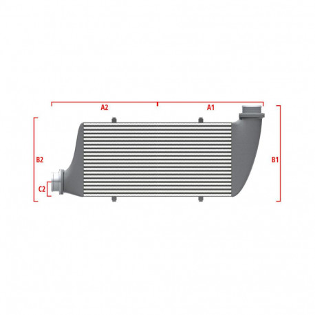 Personalizate Intercooler personalizat Wagner Performance 600mm x 300mm x 90mm | race-shop.ro