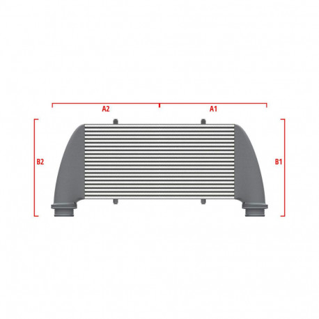 Personalizate Intercooler personalizat Wagner Competition 550mm x 400mm x 100mm | race-shop.ro