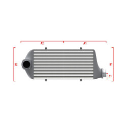 Intercooler personalizat Wagner Competition 550mm x 400mm x 100mm