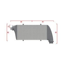 Intercooler personalizat Wagner Competition 650mm x 400mm x 100mm