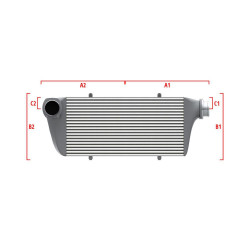 Intercooler personalizat Wagner Performance 500mm x 205mm x 80mm