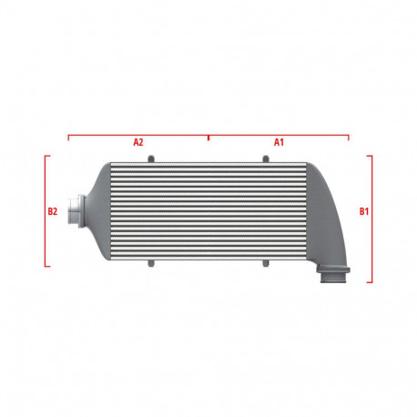 Personalizate Intercooler personalizat Wagner Competition 700mm x 205mm x 80mm | race-shop.ro