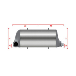 Intercooler personalizat Wagner Competition 700mm x 205mm x 80mm