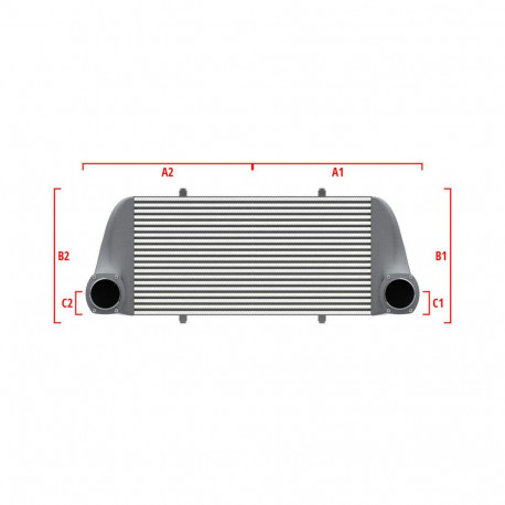 Personalizate Intercooler personalizat Wagner Competition 600mm x 300mm x 90mm | race-shop.ro