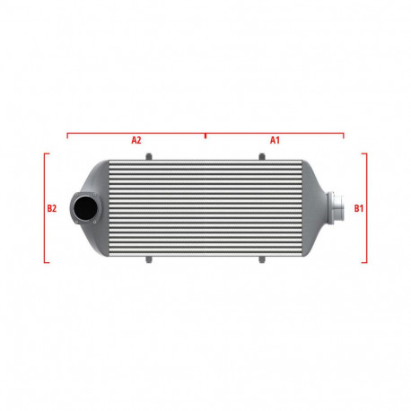 Personalizate Intercooler personalizat Wagner Performance 600mm x 205mm x 80mm | race-shop.ro