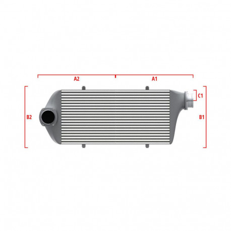 Personalizate Intercooler personalizat Wagner Competition 600mm x 205mm x 80mm | race-shop.ro