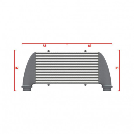 Personalizate Intercooler personalizat Wagner Performance 700mm x 205mm x 80mm | race-shop.ro