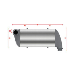 Intercooler personalizat Wagner Competition 700mm x 205mm x 80mm