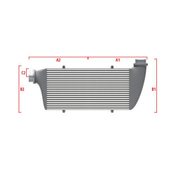 Intercooler personalizat Wagner Competition 700mm x 205mm x 80mm