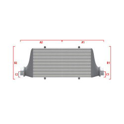 Intercooler personalizat Wagner Competition 700mm x 205mm x 80mm