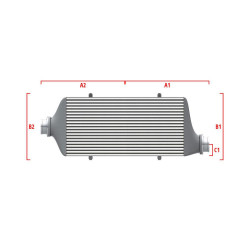 Intercooler personalizat Wagner Competition 700mm x 205mm x 80mm