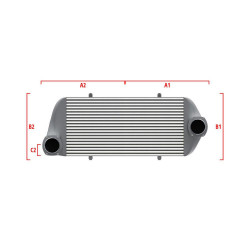 Intercooler personalizat Wagner Competition 700mm x 205mm x 80mm
