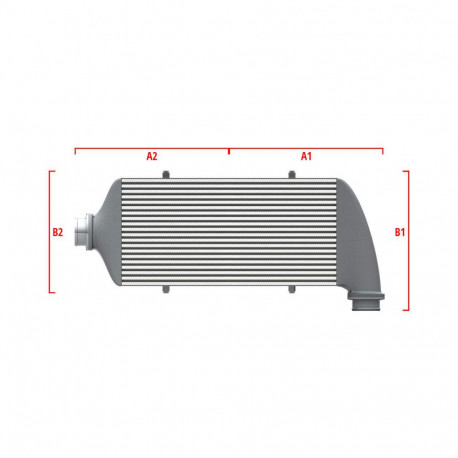 Personalizate Intercooler personalizat Wagner Performance 500mm x 300mm x 90mm | race-shop.ro