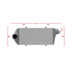 Intercooler personalizat Wagner Performance 600mm x 205mm x 80mm