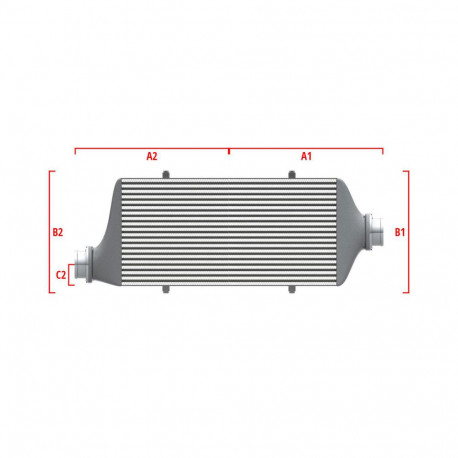 Personalizate Intercooler personalizat Wagner Competition 700mm x 205mm x 80mm | race-shop.ro