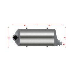Intercooler personalizat Wagner Performance 500mm x 400mm x 100mm