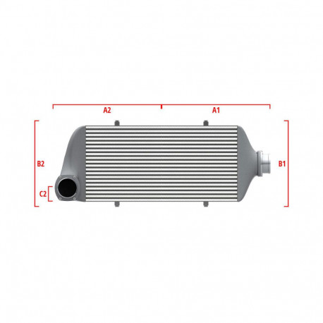 Personalizate Intercooler personalizat Wagner Competition 600mm x 205mm x 80mm | race-shop.ro