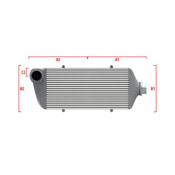 Intercooler personalizat Wagner Performance 600mm x 205mm x 80mm