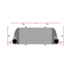 Intercooler personalizat Wagner Performance 600mm x 300mm x 90mm
