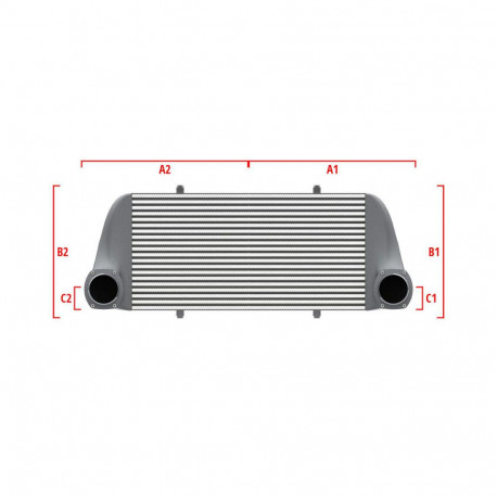 Personalizate Intercooler personalizat Wagner Performance 600mm x 300mm x 90mm | race-shop.ro