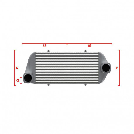 Personalizate Intercooler personalizat Wagner Competition 650mm x 400mm x 100mm | race-shop.ro