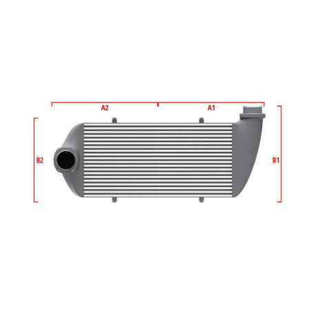 Personalizate Intercooler personalizat Wagner Competition 500mm x 400mm x 100mm | race-shop.ro