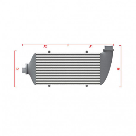 Personalizate Intercooler personalizat Wagner Competition 500mm x 400mm x 100mm | race-shop.ro