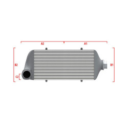 Intercooler personalizat Wagner Competition 600mm x 300mm x 90mm
