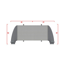 Intercooler personalizat Wagner Performance 500mm x 300mm x 90mm