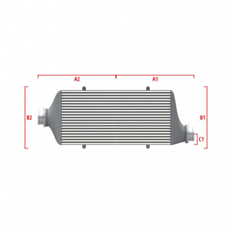 Personalizate Intercooler personalizat Wagner Competition 500mm x 400mm x 100mm | race-shop.ro