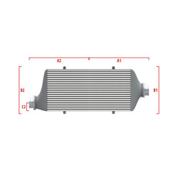 Intercooler personalizat Wagner Performance 500mm x 205mm x 80mm