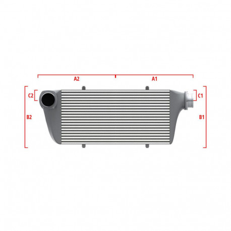 Personalizate Intercooler personalizat Wagner Performance 500mm x 300mm x 90mm | race-shop.ro