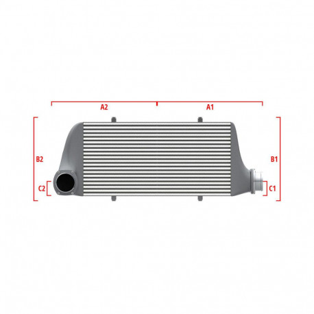 Personalizate Intercooler personalizat Wagner Performance 500mm x 400mm x 100mm | race-shop.ro