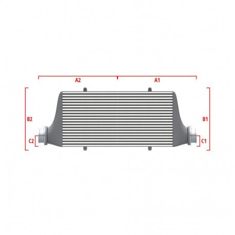 Personalizate Intercooler personalizat Wagner Performance 550mm x 400mm x 100mm | race-shop.ro