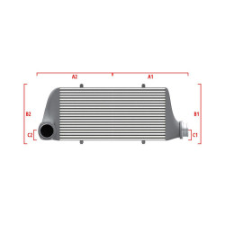 Intercooler personalizat Wagner Performance 550mm x 400mm x 100mm
