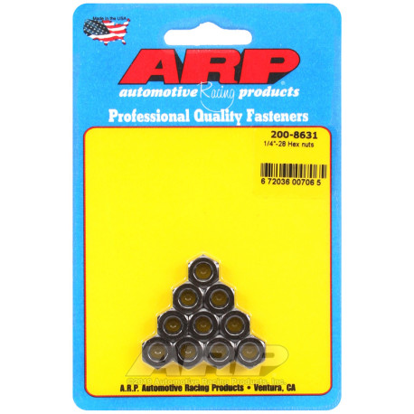Șuruburi durabile ARP ARP piulițe (cap hexagonal), 1/4-28, 10 buc., V1 | race-shop.ro