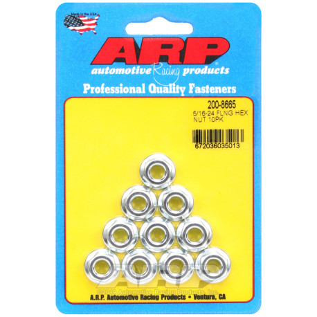 Șuruburi durabile ARP ARP piulițe (cap hexagonal, cu flanșă), 5/16-24, 10 buc. | race-shop.ro