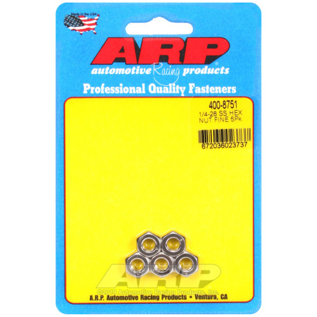Șuruburi durabile ARP ARP piulițe (inox, cap hexagonal), 1/4-28, 5 buc. | race-shop.ro