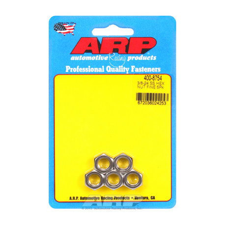 Șuruburi durabile ARP "3/8"" -24 SS fine hex set piulițe " (5buc) | race-shop.ro