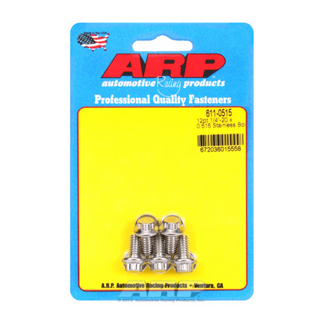 Șuruburi durabile ARP "1/4""-20 x 0.515 12pt SS șuruburi" (5buc) | race-shop.ro
