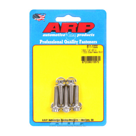Șuruburi durabile ARP "1/4""-20 x 1.000 12pt SS șuruburi" (5buc) | race-shop.ro