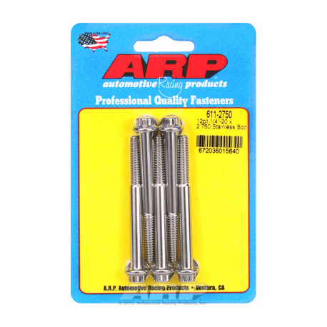 Șuruburi durabile ARP "1/4""-20 x 2.750 12pt SS șuruburi" (5buc) | race-shop.ro