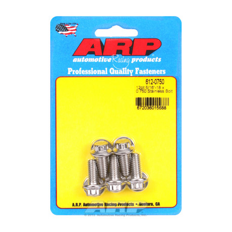 Șuruburi durabile ARP "5/16""-18 x 0.750 12pt SS șuruburi" (5buc) | race-shop.ro