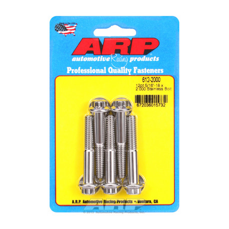 Șuruburi durabile ARP "5/16""-18 x 2.000 12pt SS șuruburi" (5buc) | race-shop.ro