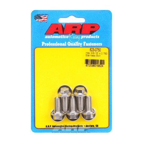 Șuruburi durabile ARP "3/8""-16 x 0.750 hex SS șuruburi" (5buc) | race-shop.ro