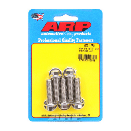 Șuruburi durabile ARP "3/8""-16 x 1.250 hex SS șuruburi" (5buc) | race-shop.ro