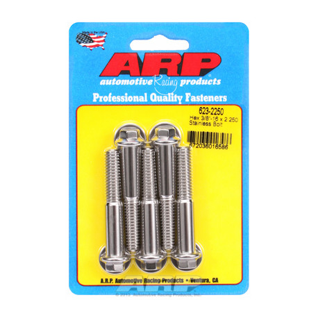 Șuruburi durabile ARP "3/8""-16 x 2.250 hex SS șuruburi" (5buc) | race-shop.ro